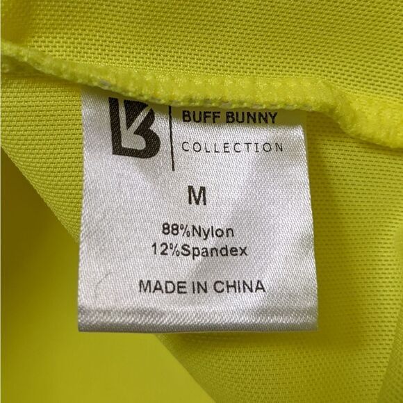 BUFFBUNNY Crystal Clear Long Sleeve Mesh Top Tiki Yellow M - Picture 5 of 8